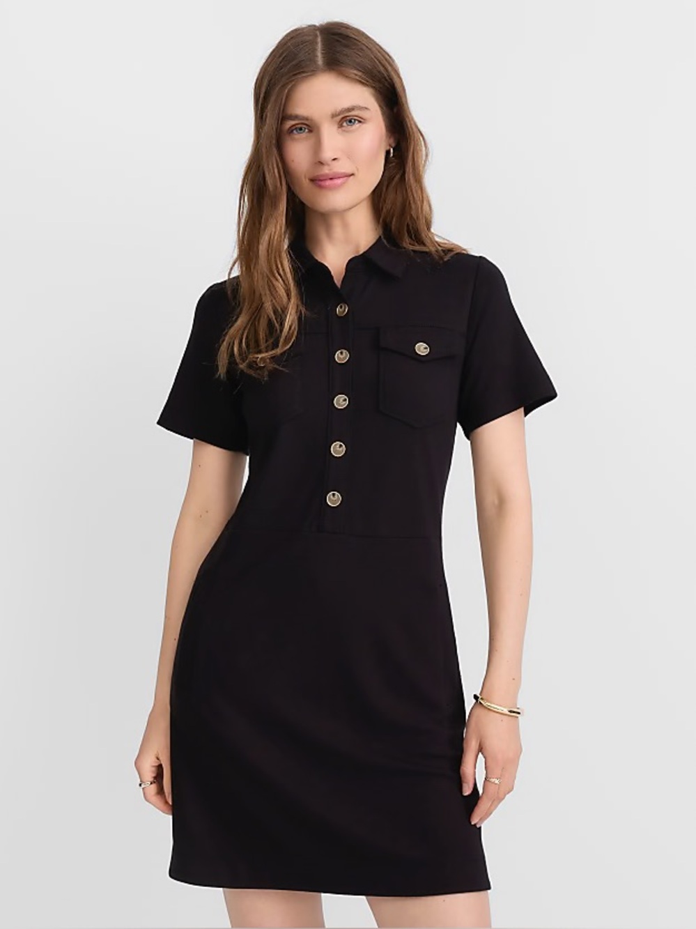 LOFT Ponte Mini Pocket Dress